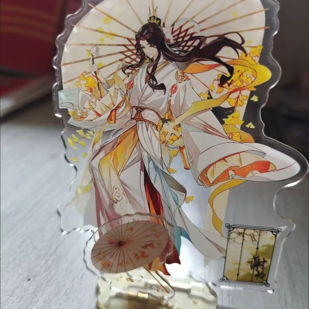 Blessed by the Celestial Oficial, Decorar el escritorio con el letrero del paraguas "Flower City Xie Lian" y su área circundante