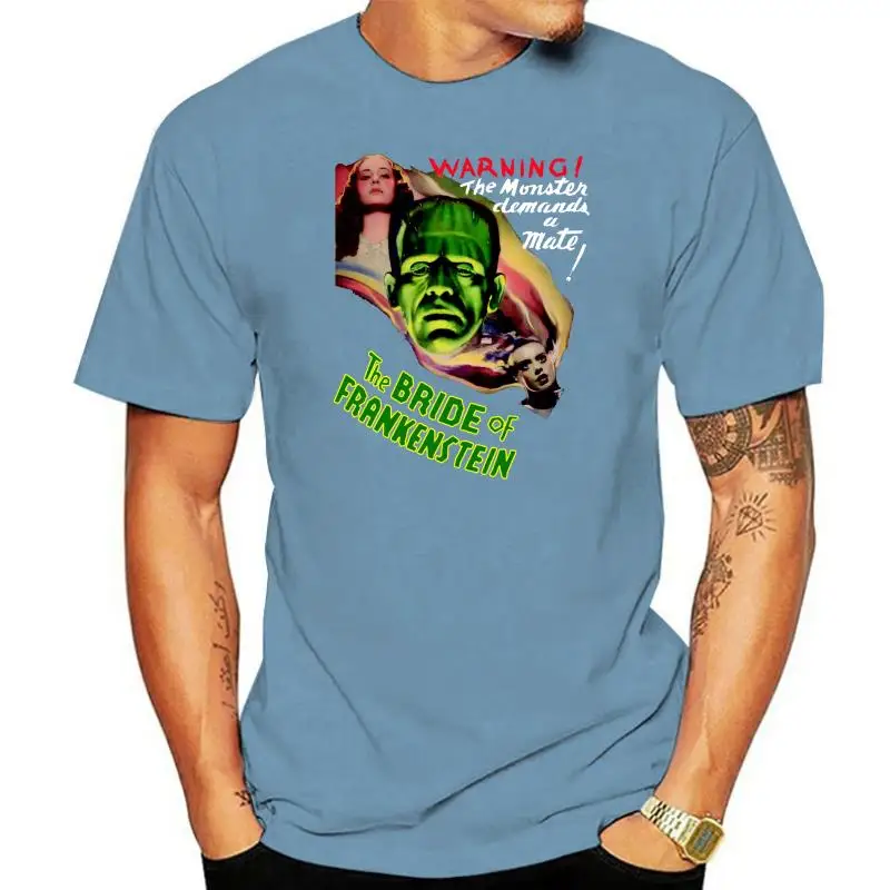 T-Shirt (BLACK) ALL The Bride of Frankenstein V51 poster SIZES S-5XL