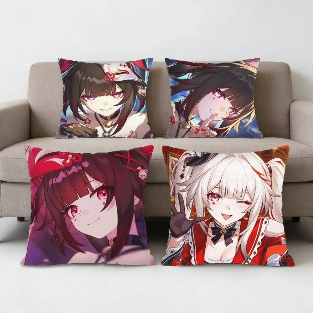 

Elegant Trickster Idol Sparkle Pillow Case Anti-dustmite Pillowcase Invisible zipper silky short plush Sofa cushion cover