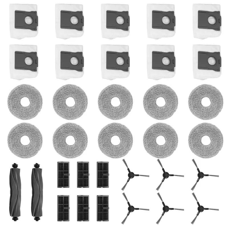 TFTP-34PCS Vacuum Attachment For Dreame Mova E30 Ultra / L10s Ultra Gen 2 / L10s Pro Ultra Heat / X30 Ultra Robot Spare Parts