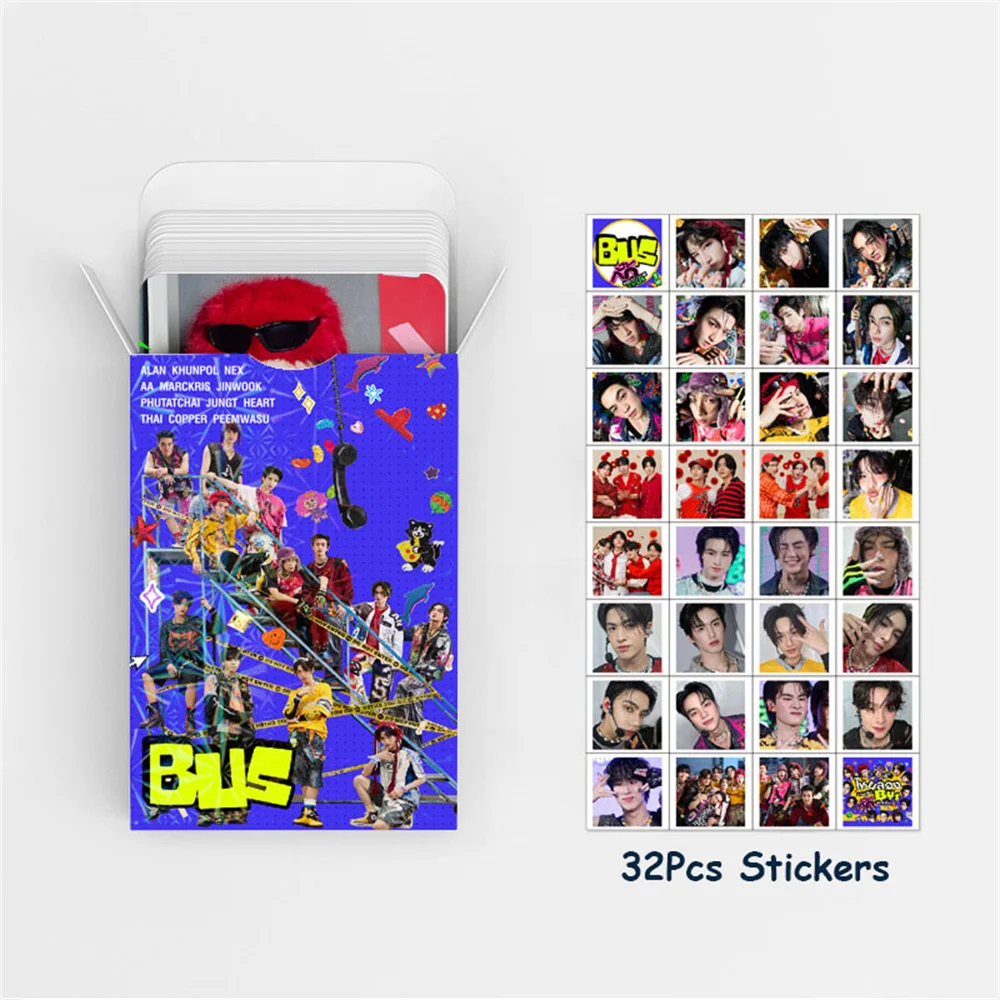 92Pcs/Set KPOP BUS No-statusStatus Album Boxed Cards Stickers COPPER AA PEEMWASU JUNGT Ins Selfie Postcards Decals Fans Gifts