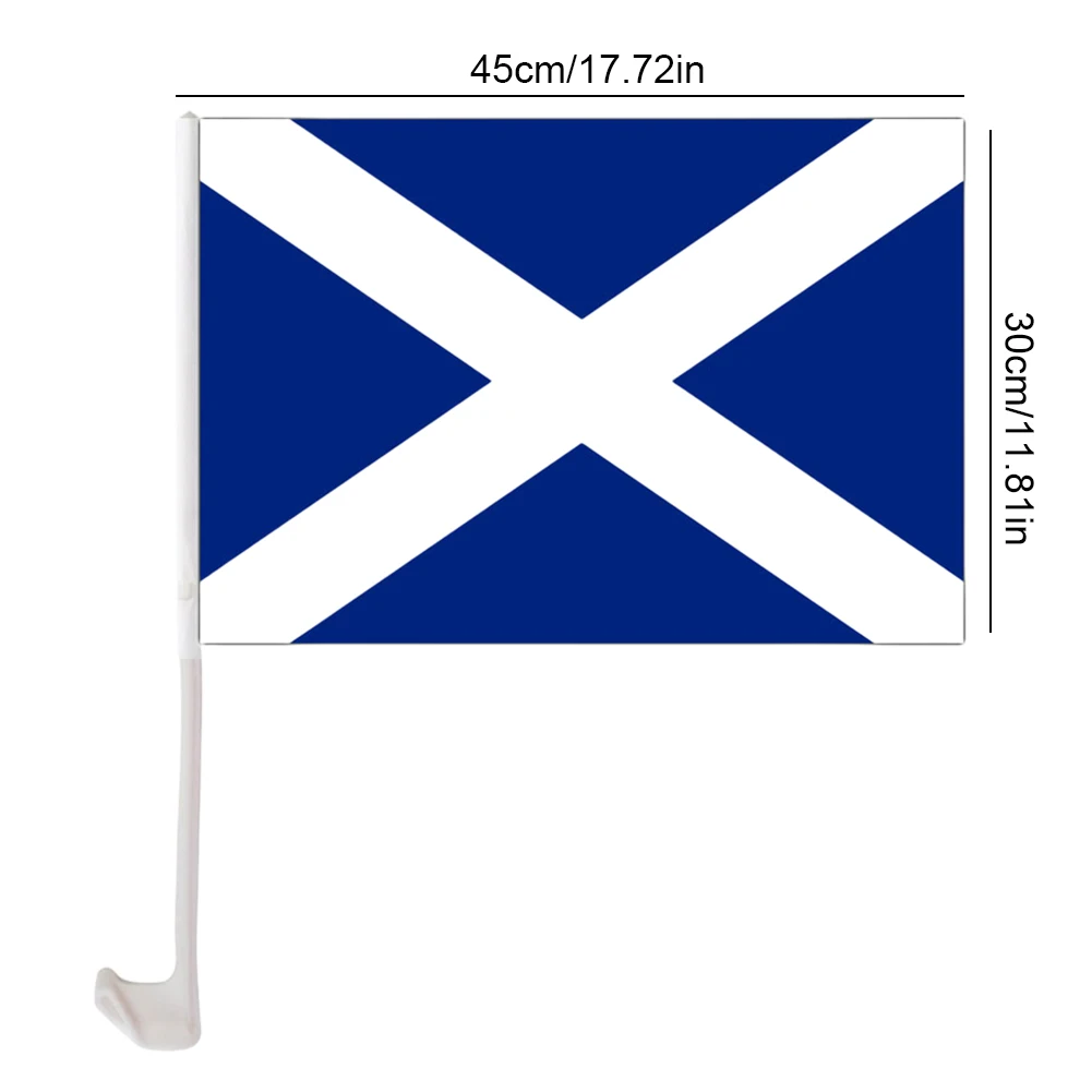 

Car Window Scotland Banner Polyester Mini Scottish National Flag Scottish Banner Decor for Festival Car Decoration