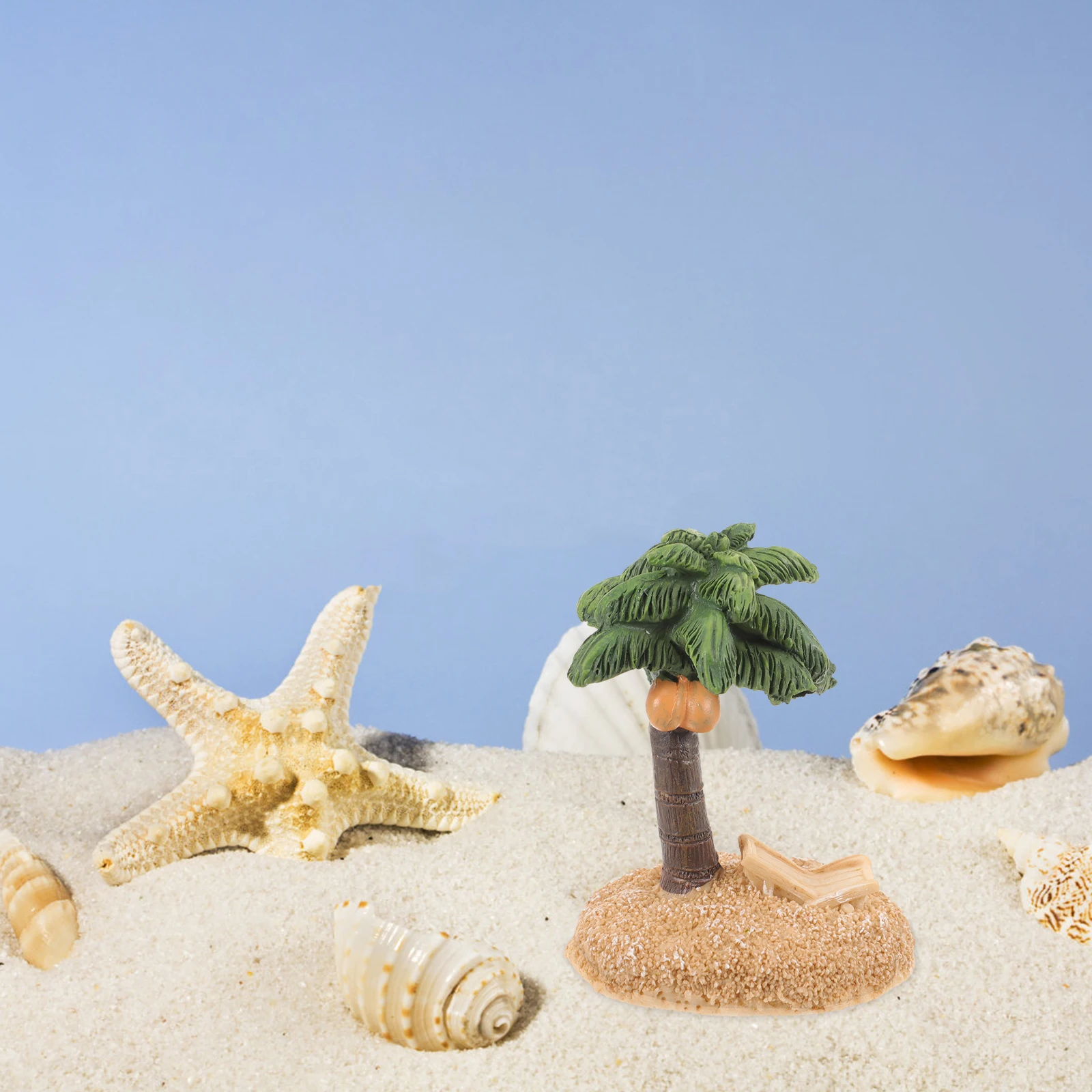 

10 Pcs Coconut Tree Decorations Resin Craft 6x5x7 5CM Miniature Models Micro L scape Beach S Table Layout Green Scenery Plant St