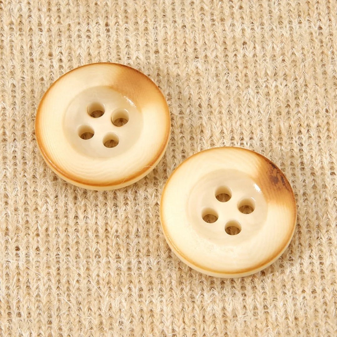 10PCS/Lot 4 Holes Wide Edge Shell Buttons High Grade Suit Coat Sewing Buttons