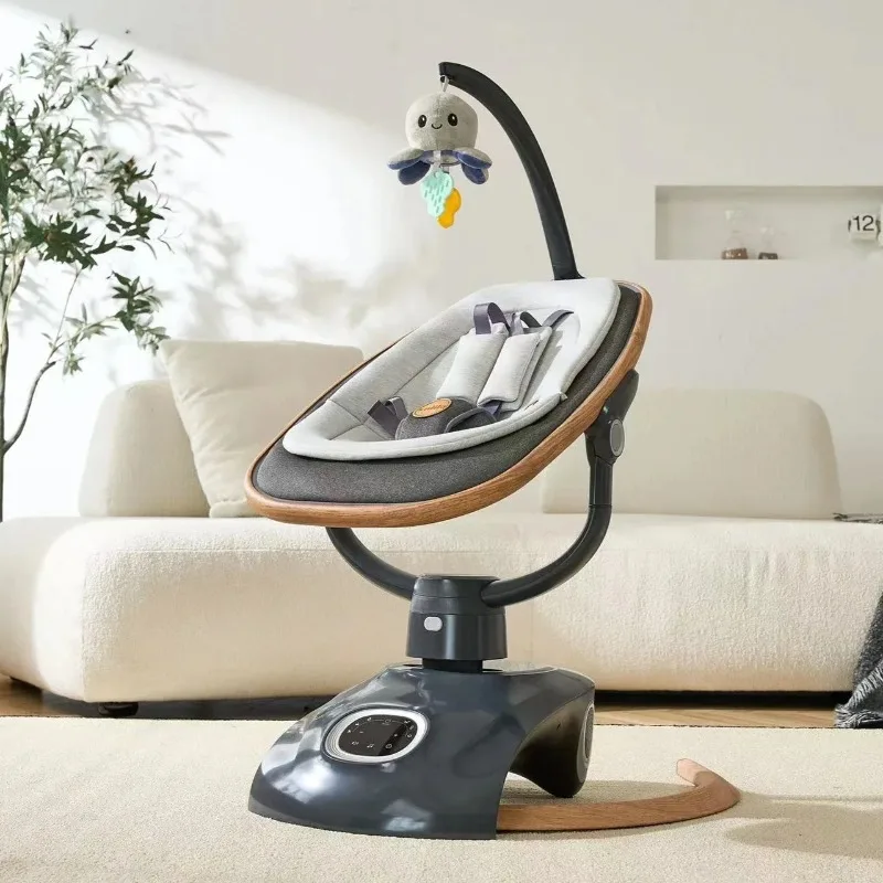 

Electric Baby Swing Rocker Automatic Glider Chair for Newborn Infant Soothing Cradle Bed Multi Speed Motion Portable Bassinet