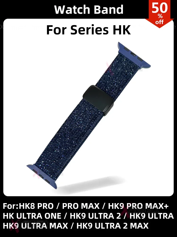 

Для HK9 PRO MAX PLUS нейлоновые Смарт-часы HK ULTRA ONE HK8 PRO MAX Смарт-часы HK9 ULTRA 2 MAX магнитный ремешок фитнес-браслет