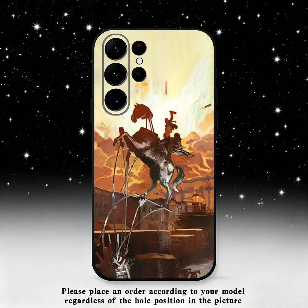 Funda de teléfono Game Disco e-elysium para Samsung S25,S24 Ultra,S20,S30 plus,S22 plus,S23,S30 Ultra 5G, carcasa negra de silicona