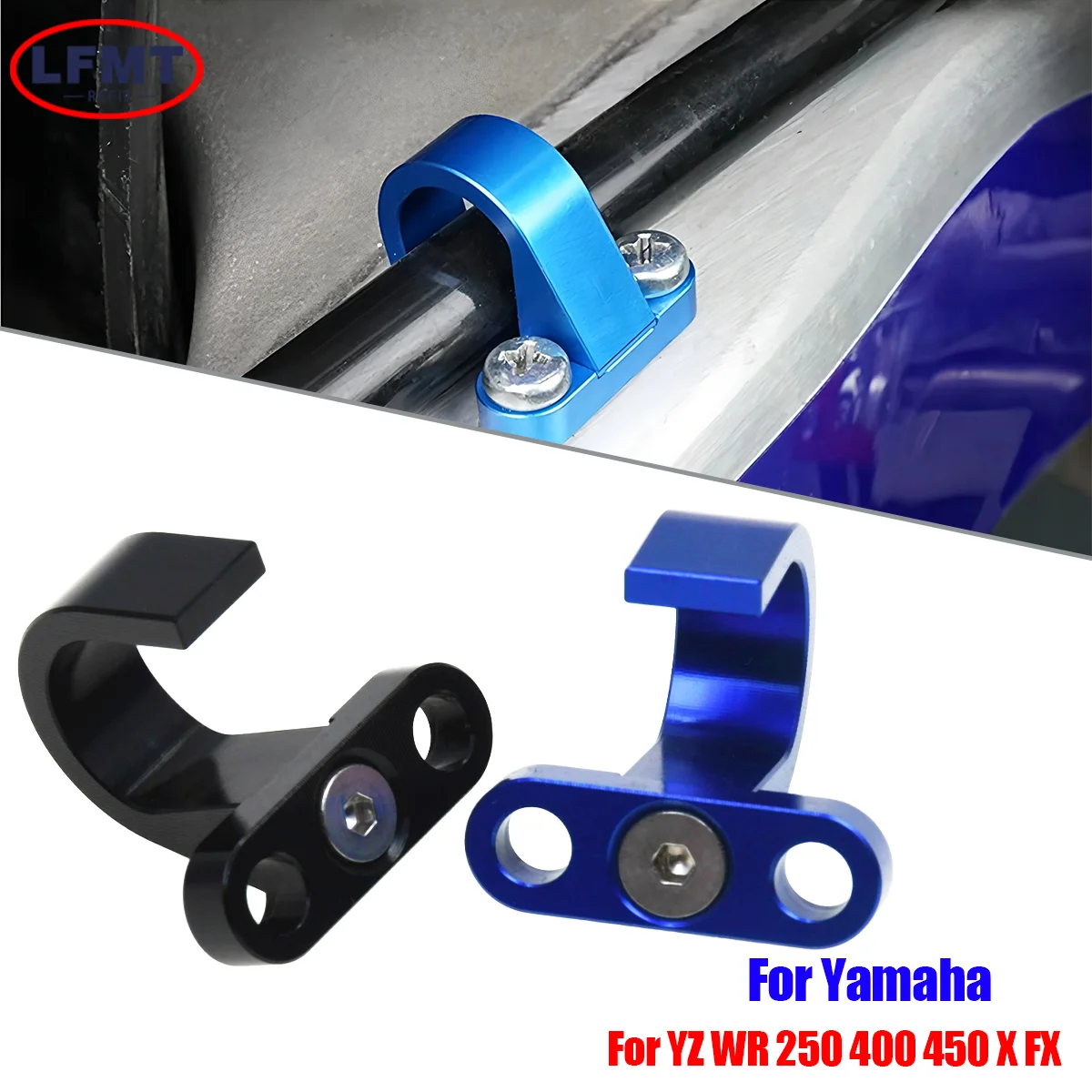 Für Yamaha YZ125 YZ 250 250F 2006-2022 YZ250 450XFX Motorrad Hinten Bremsleitung Schlauch Klemme Halter WR250F WR450F 2006-2021 2020