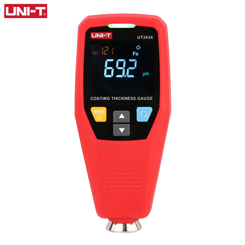 Digital Pintura Tester Revestimento do Carro Medidor de Espessura Film Laca Medidor Ferramentas Automotivas Medição fe Nfe Uni-t-ut343a