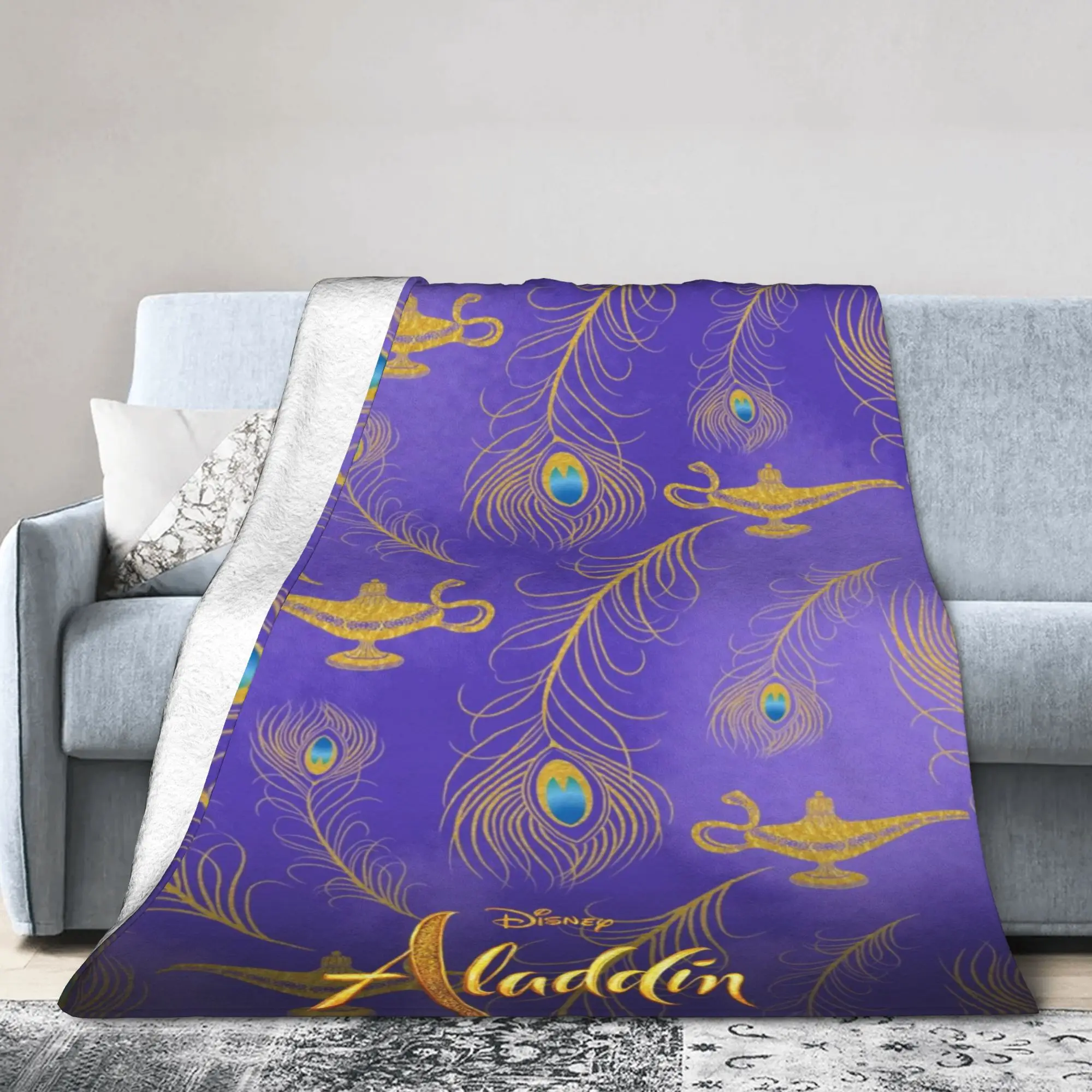 Aladdin Magic Carpet Accessories Blanket Ultra-Soft Flannel  Throw Blanket Comfortable Plush Thin Quilt