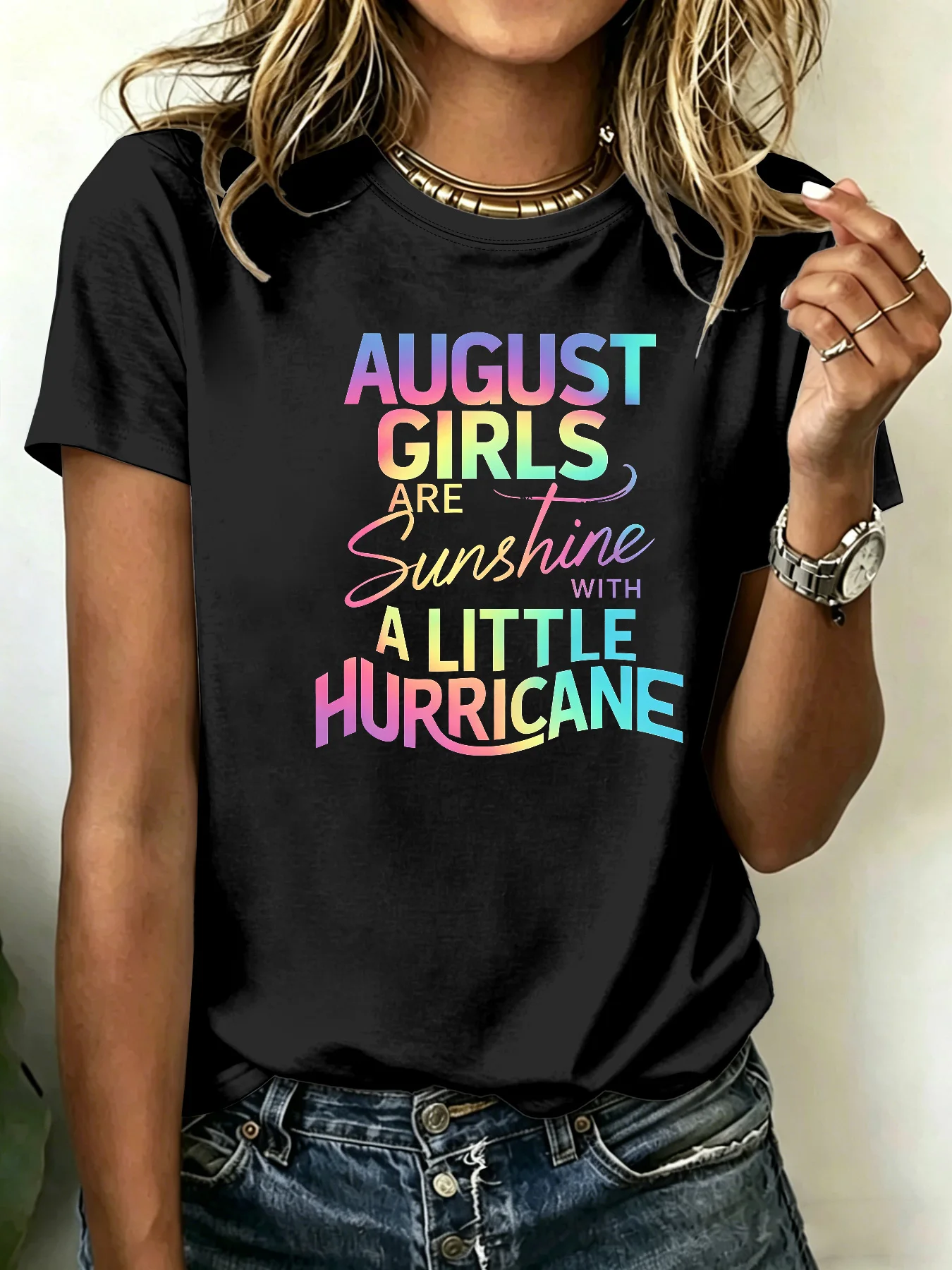 

Ladies Plus Size T-shirts, Short-sleeved Printed Tops, Loose and Casual, Soft, Comfortable and Breathable, for Leisure and Sport