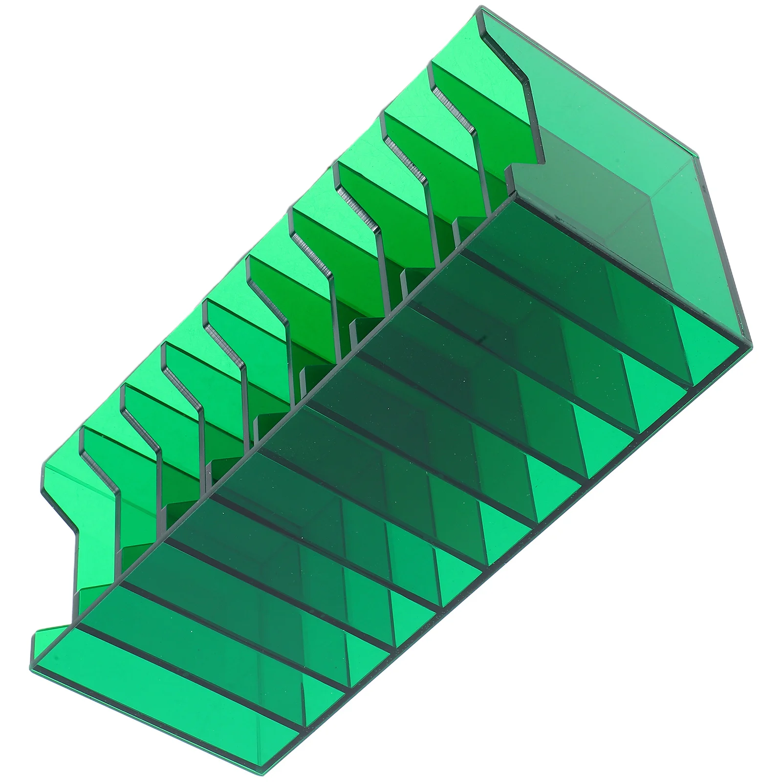 

10-Grid Acrylic Phone Holder Transparent Desktop Organizer Storage Box Office Classroom Meeting Room Cell Phone Storage Box