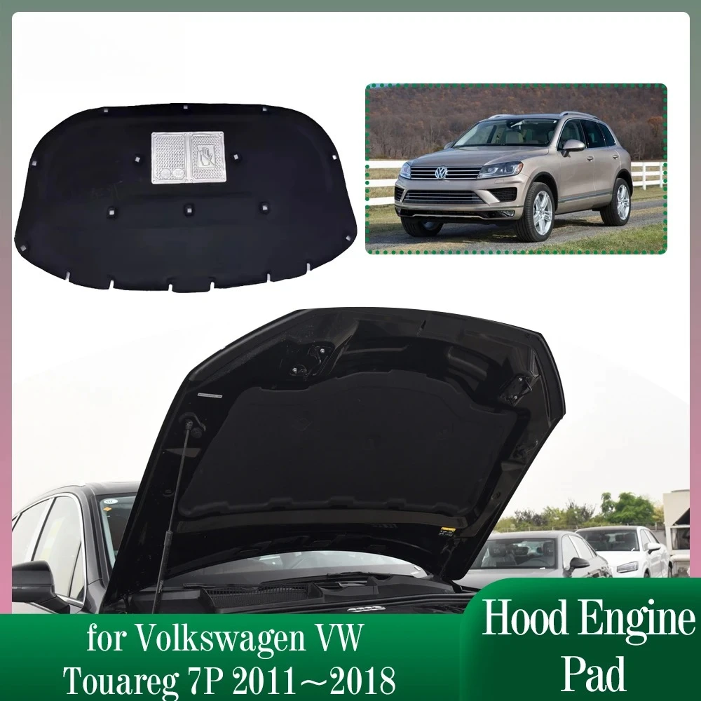 

Car Hood Engine Insulation Pad for Volkswagen VW Touareg 7P 2011~2018 2012 Soundproof Heat Cotton Pad Liner Cover Accessories