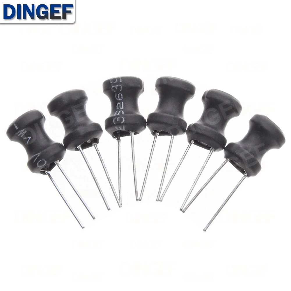 10PCS DIP Power Inductor 8X10MM 2.2UH 4.7UH 10uH 22uH 150uh 100uH 220uH 330uH 470uH 1MH 2.2MH 4.7MH 10MH Inductance 8*10mm 2Pin