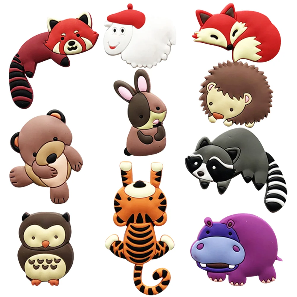 

10 Pcs Small Animals Adhesive Soft Magnet Child Magnetic Whiteboard for Fridge Magnets Kid Rubber Cute