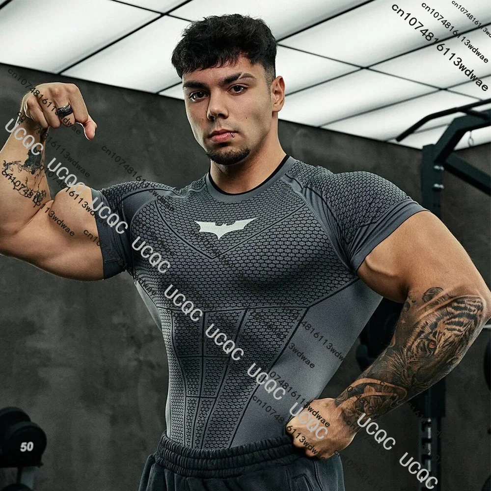 AliExpress NONE New Men's Muscle Quick Dry Sports T-shirt Gym Fitness Top Adult Boxing Workout Running Bodybuilding Clothes Vintage Tee Clothing