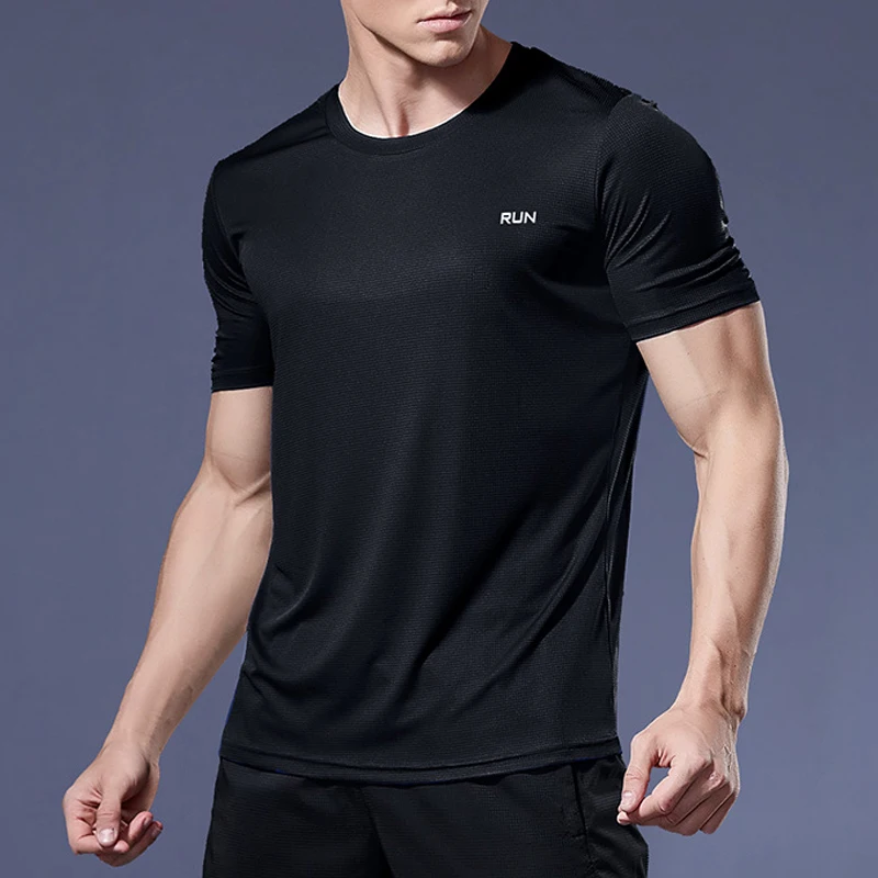 Running Shirts Soccer Shirts Men\'s Jersey Sportswear Mens Jogging T-Shirts Quick Dry Compression Sport T-Shirt Fitness Gym