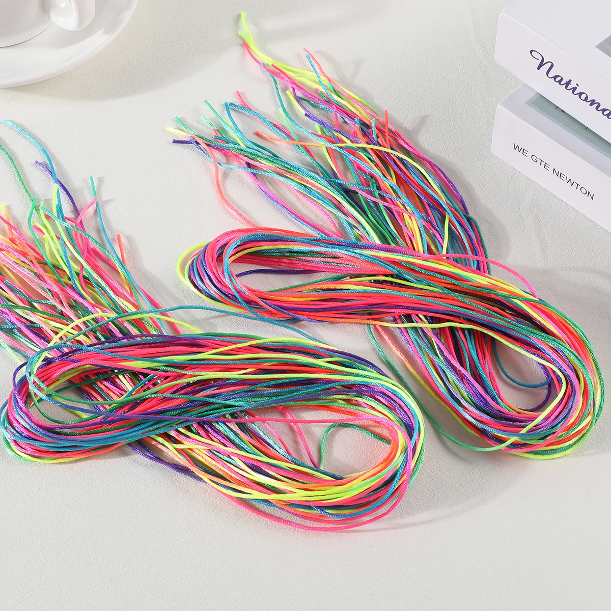 30Pcs Girls Colorful 90CM Hair braids Rope Strands for African Braids Girls DIY Ponytail Braids Women Styling Hair Accessories