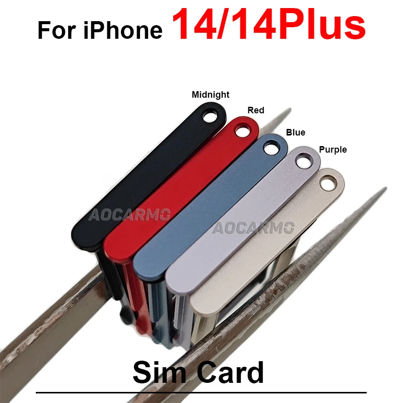 Dual Sim Tray per iPhone 14 Pro Max 14PLUS 14Pro 5G SIM Card Holder Slot parti di ricambio 6.1/6.7 pollici