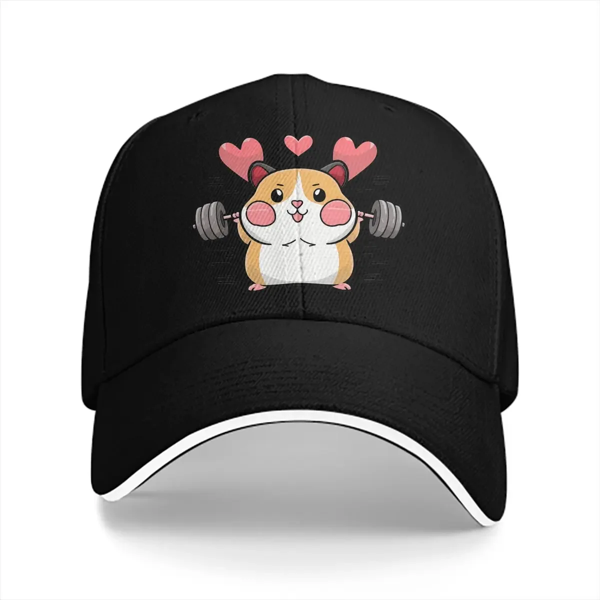 Heart of Gold Baseball Cap Men Hats Visor Protection Snapback Cute Hamster Animal Gifts Caps