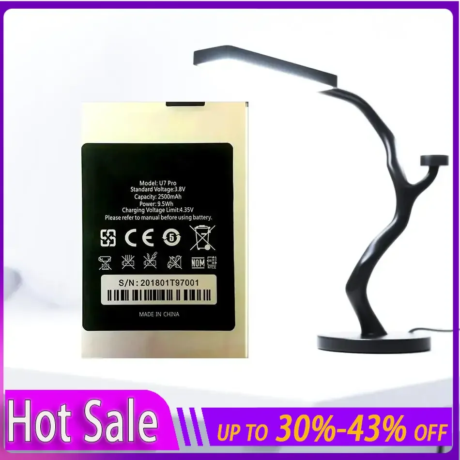 

Long-Lasting Performance For Oukitel U7 Pro U7pro 2500Mah Fast-Shipping Mobile Phone Battery