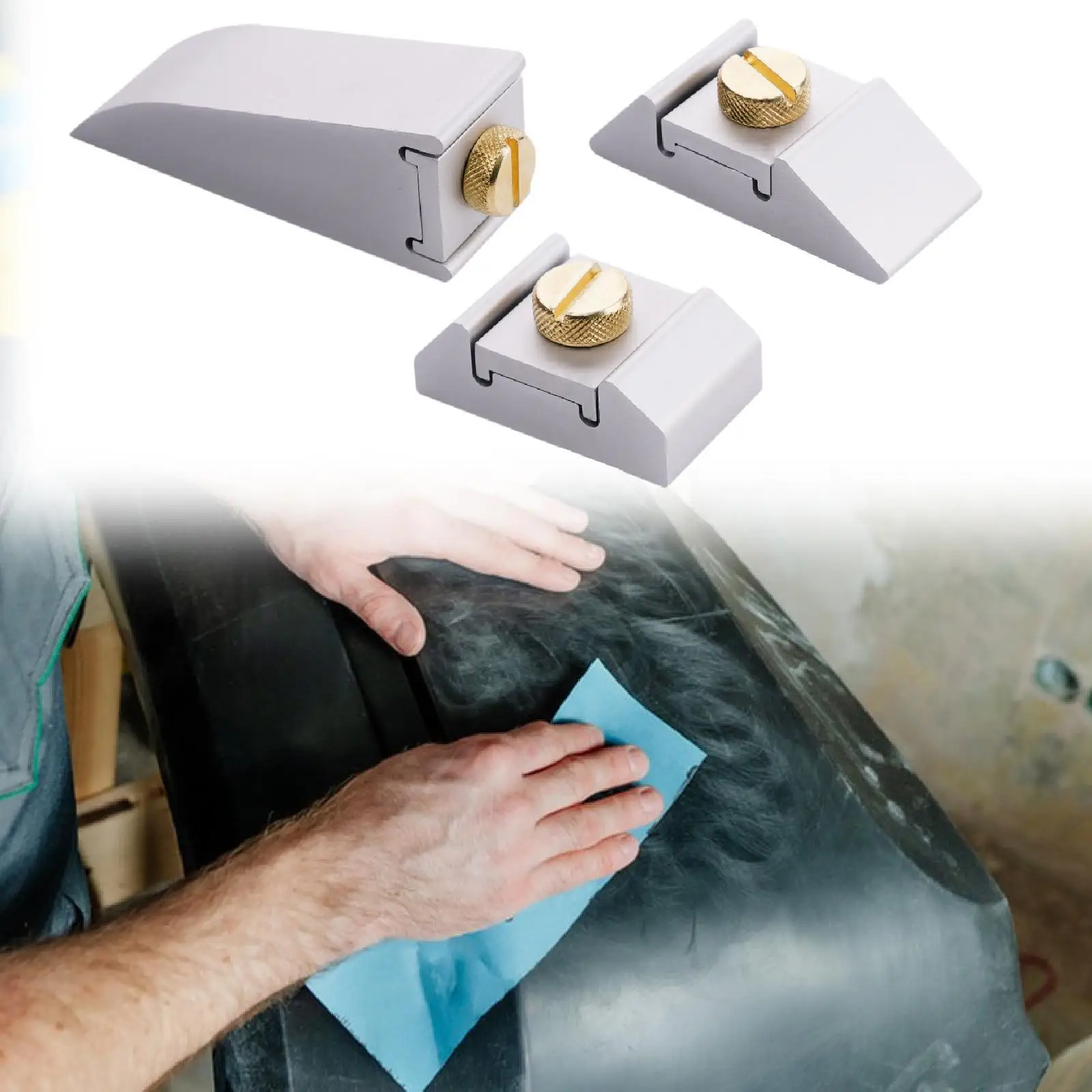 

Boil Block Edge Grinding Tool Aluminum Alloy for Drywall -wooden Polishing