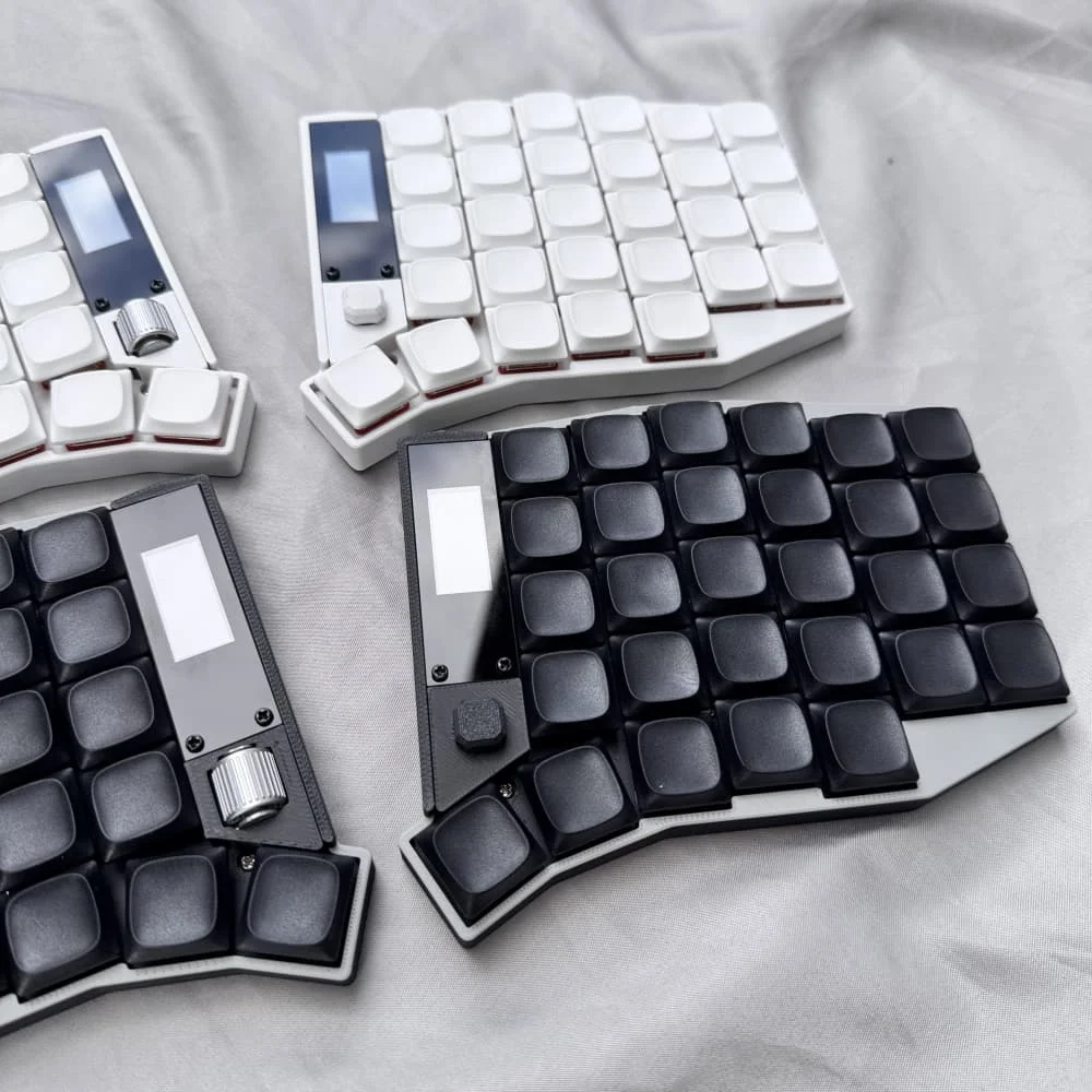 Sofle Low Profile Split Keyboard Kit Custom Roller Joystick 58Key Hotswap Choc Kaih Switch ZMK Bluetooth Wireless Split Keyboard