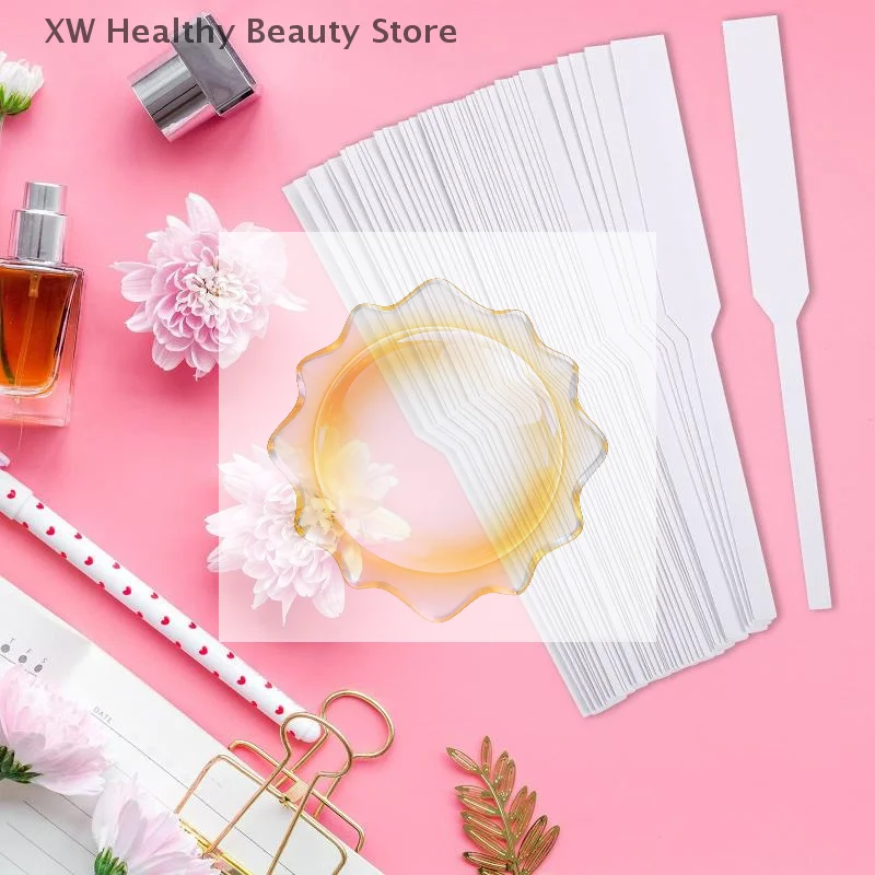 

100 шт. тест-полосок для духов, одноразовые белые полоски для тестирования ароматов, многоразовые для эфирных масел