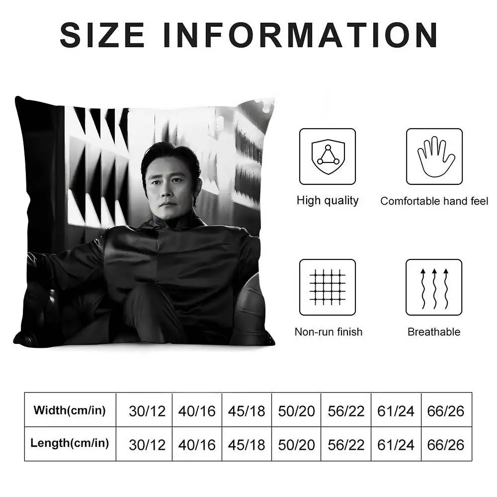 L-Lee Byung Hun 枕ケース 3D プリントポリエステル繊維 40*40 センチメートルホームソファスロー装飾フェスティバルギフト