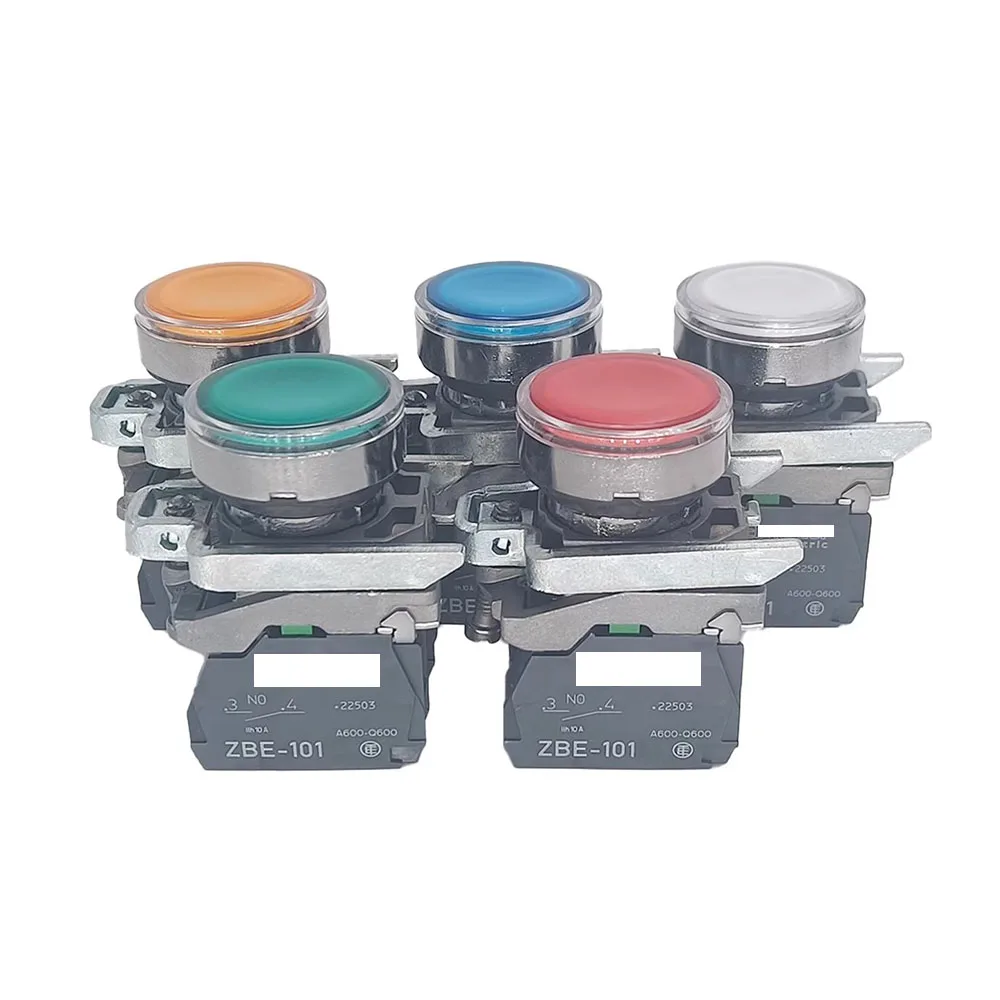 

Оригинальный новый для Schneider XB4BW34B1C 33B1C, кнопка с плоской головкой, запуск, остановка, нормально открытый, нормально закрытый переключатель с самовозвратом