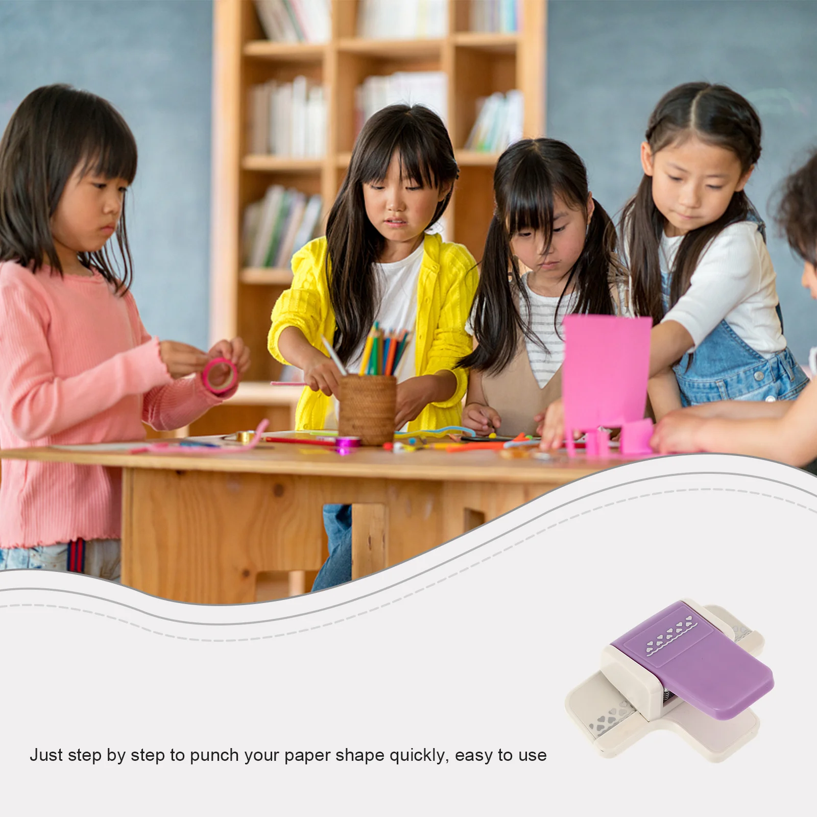 Craft Hole Punch DIY Paper Puncher Creative Tag Label Maker for Envelope Diary Card Making Neat Punching Without Marring