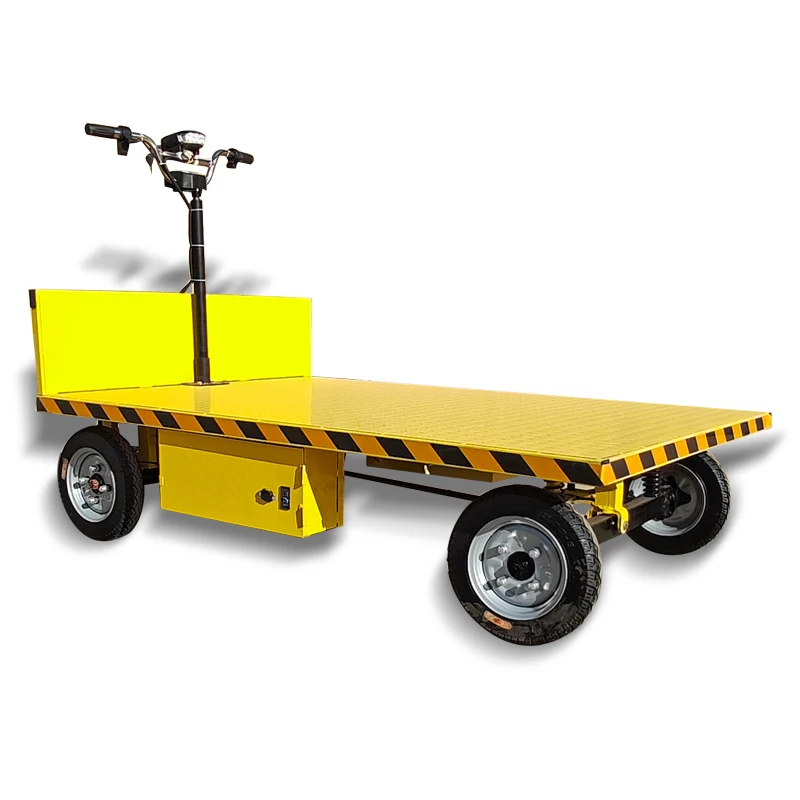 Electric Platform Trolley Featuring Standing Driving For Logistics And Warehouse Use