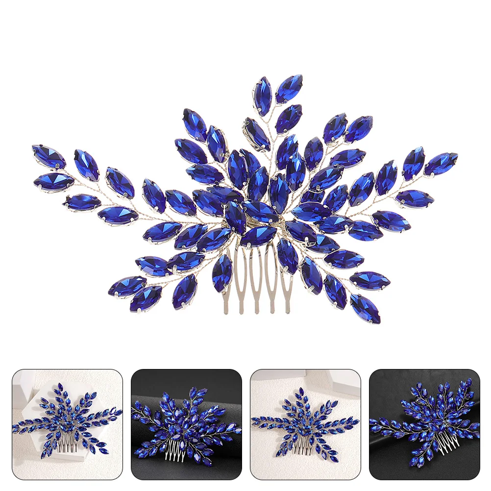

Hair Drill Headdress Comb for Banquet Wedding Headpiece Accessories Engagement Elegant Women Rhinestones
