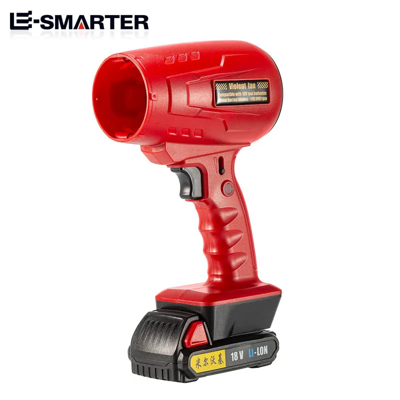 Ventilatore ricaricabile ad alta potenza - Ventilatore portatile con batteria al litio, ventilatore violento a turbina per campeggio all'aperto e soffiaggio di neve invernale