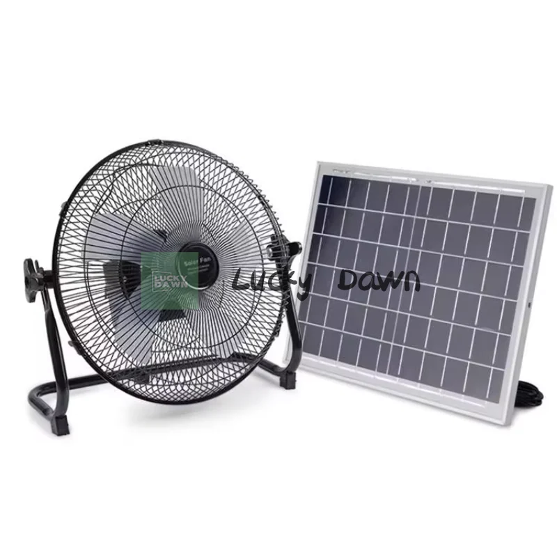 

12 inch portable wireless charging portable fan home large solar