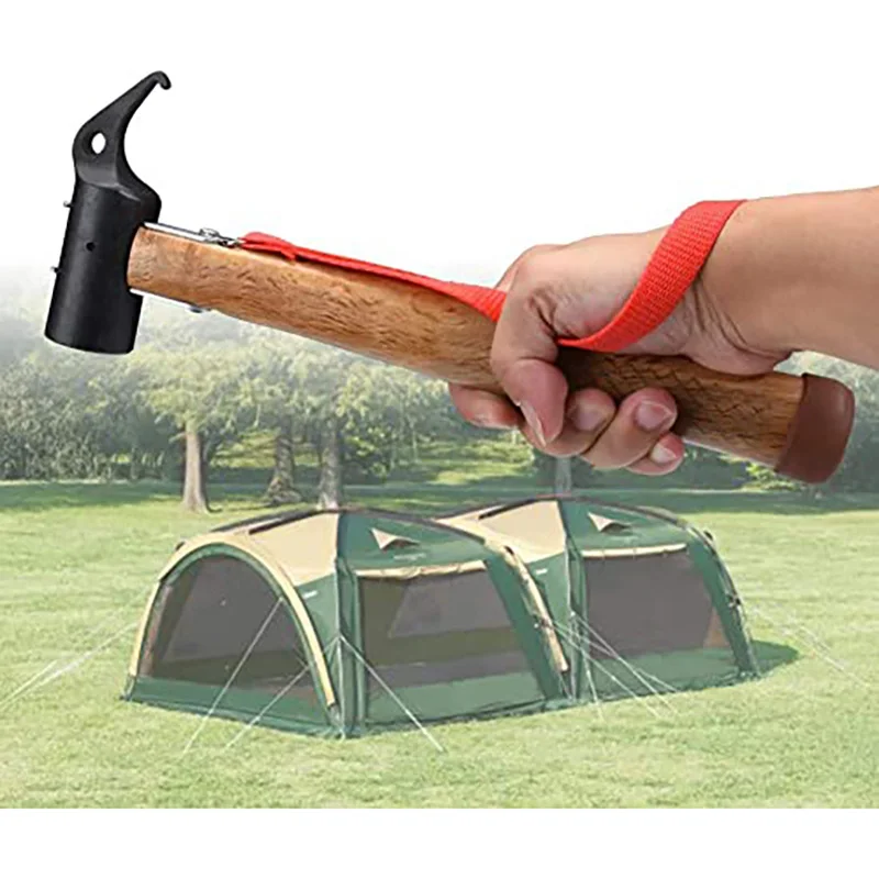 

1pc crane beak hook wooden handle small iron hammer, suitable for home repair, nail hammer, woodworking