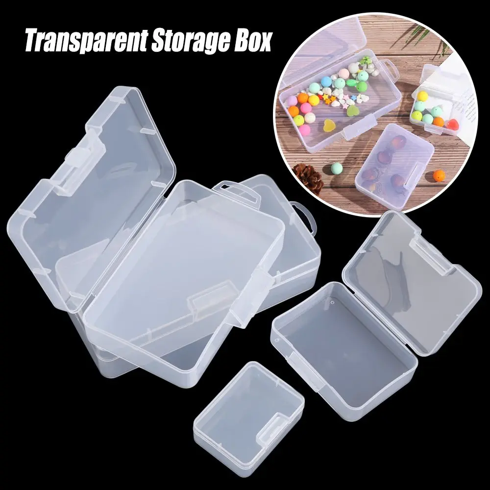 4 Sizes Home Organization Plastic Jewelry Diamond Container Storage Box Craft Bead Holder Pill Storage Supply