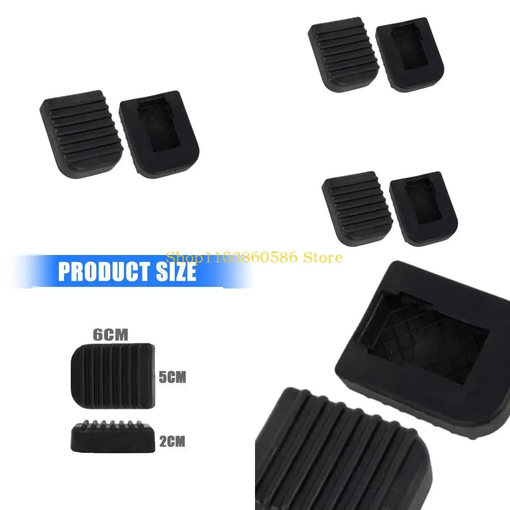 

242A Motorcycle Kickstand Pads Rubber Stabilizers Non Slip Surfaces Motorcycle Side Stand Protector set for Secure Parking