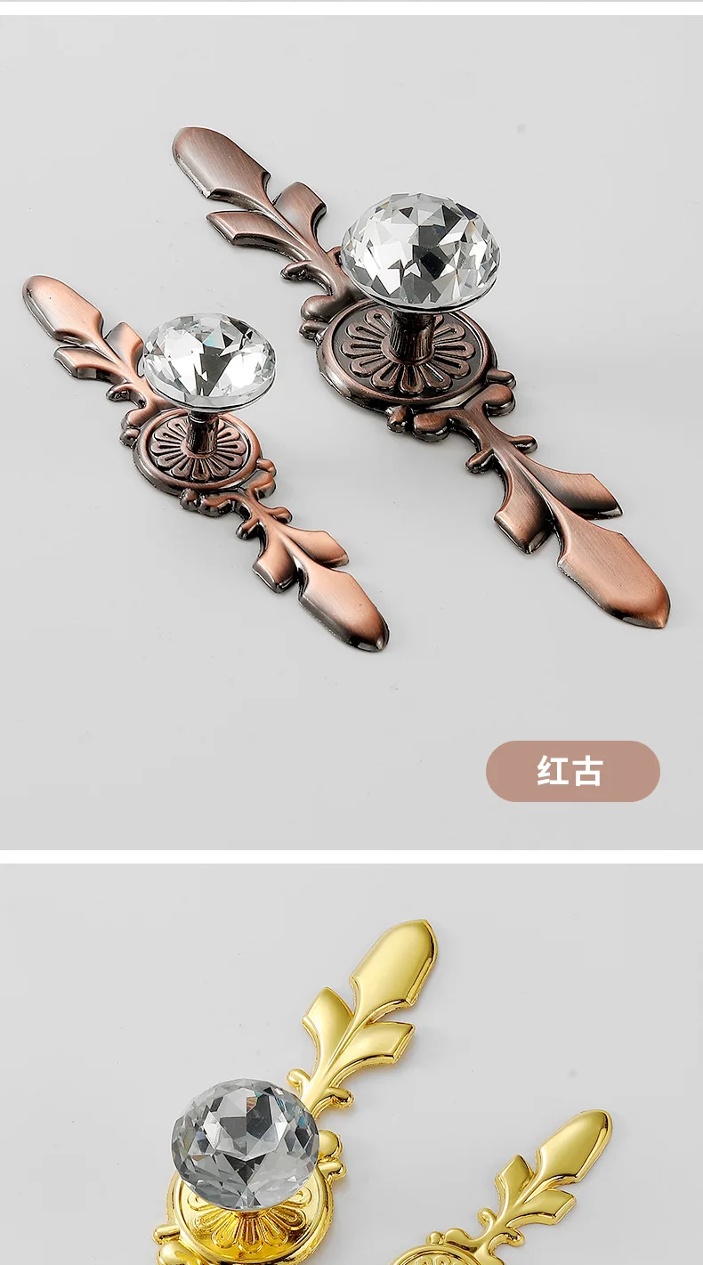 YUTOKO Luxus-Diamant-Kristallgriffe Schuhkarton-Schrankgriffe Schranktür-Schubladenknöpfe Kleiderschrank-Ziehgriffe Möbelgriff – Detail 12