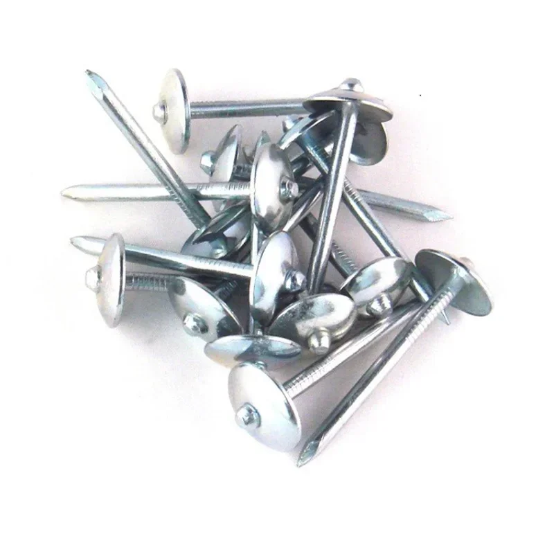 Cheap price 50kg gunny bag 2.5inch bwg9 galvanized umbrella head roofing nails for kenya