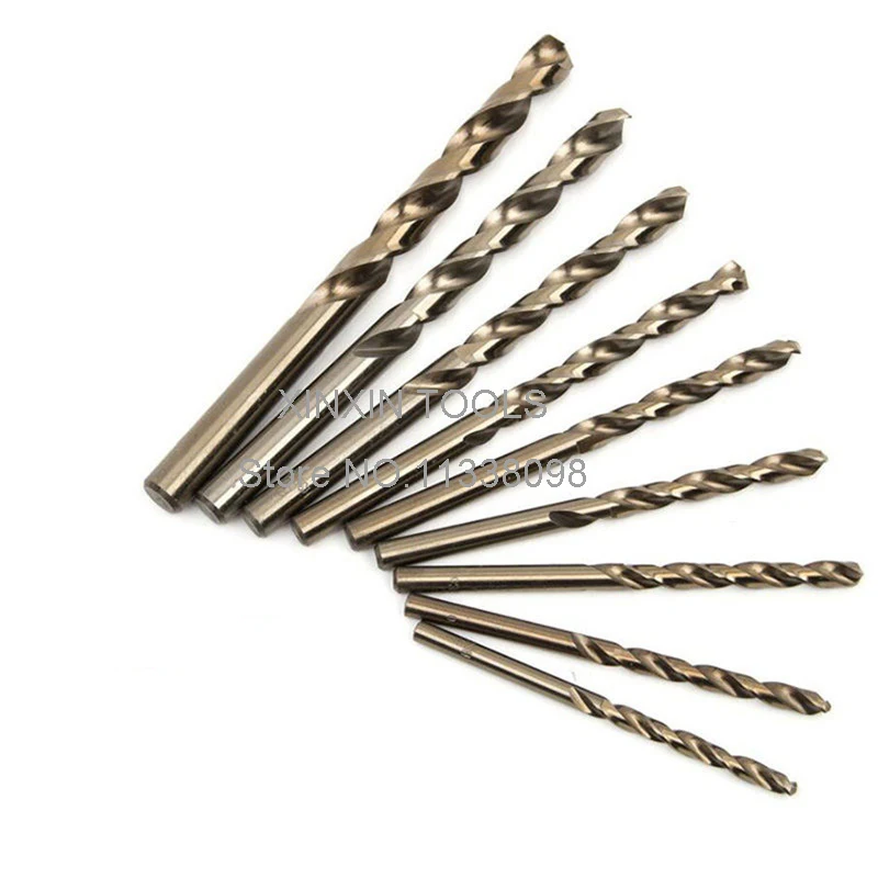 10 قطعة 1.0 مللي متر-8.0 مللي متر M35 HSS-CO لقمة ثقب الكوبالت HSS تويست مثقاب الخشب للفولاذ المقاوم للصدأ (1.5/2/2.5/3/4/4.5/5/5.5/6/6.5/7/7.5 مللي متر) #3