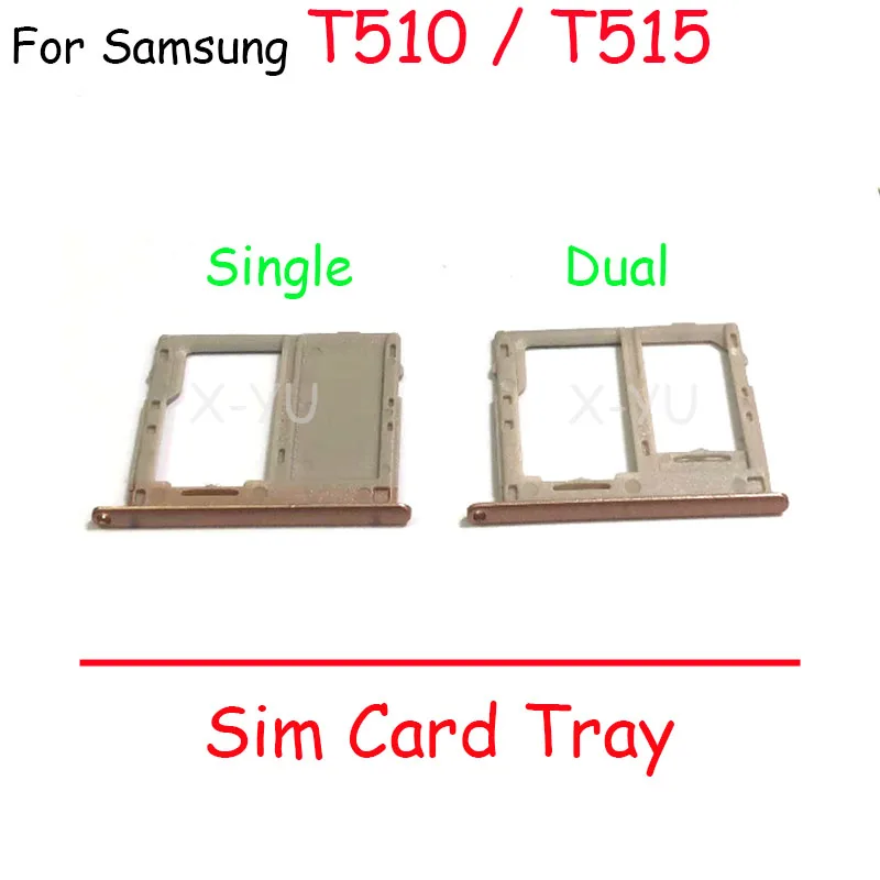 10PCS สำหรับ Samsung Galaxy Tab A 10.1 T510 T515ซิมการ์ดสล็อตผู้ถือถาดซิมการ์ดซ็อกเก็ต