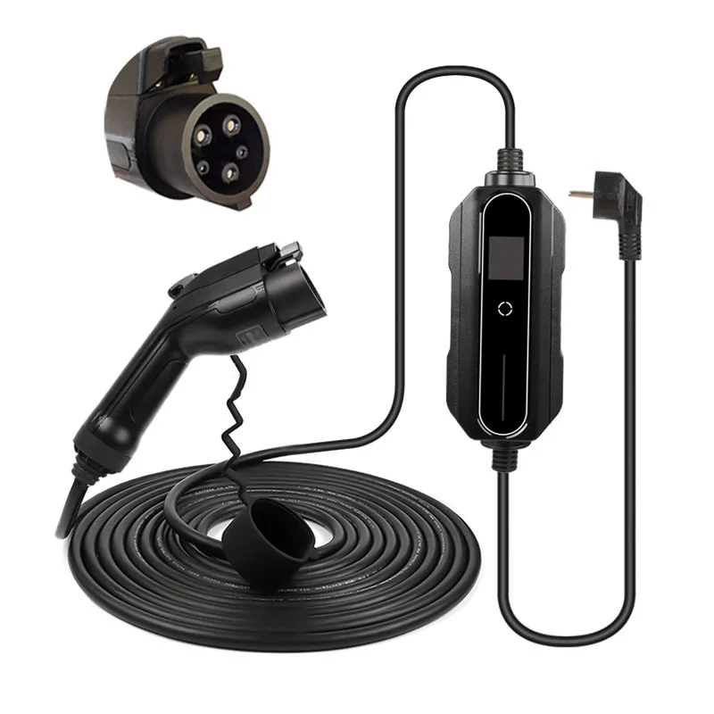 Mobiel laadstation Type 2/Type 1 Mennekes 6A-16A voor elektrische auto's Home Soloar Power Station