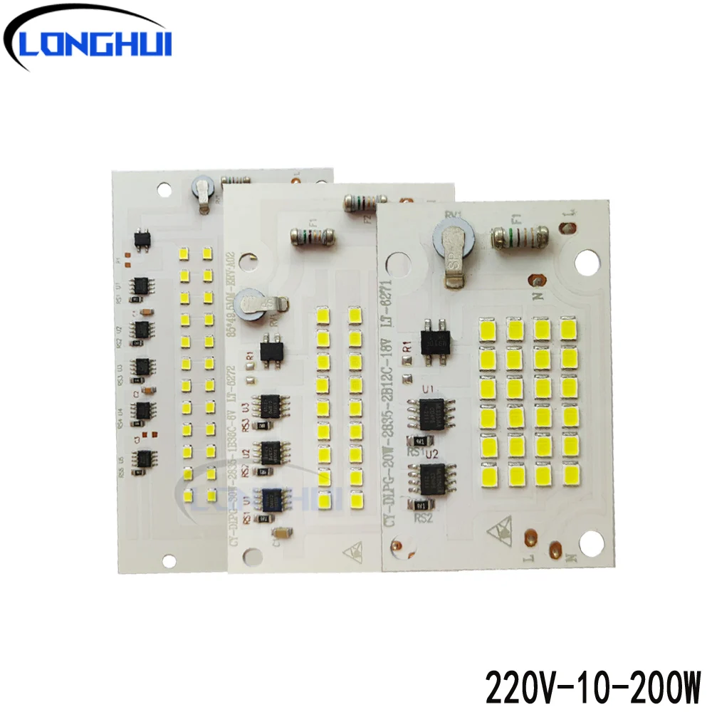 High power 10-200W floodlight is used for outdoor street lights and construction sites to replace LED light beads and spare part