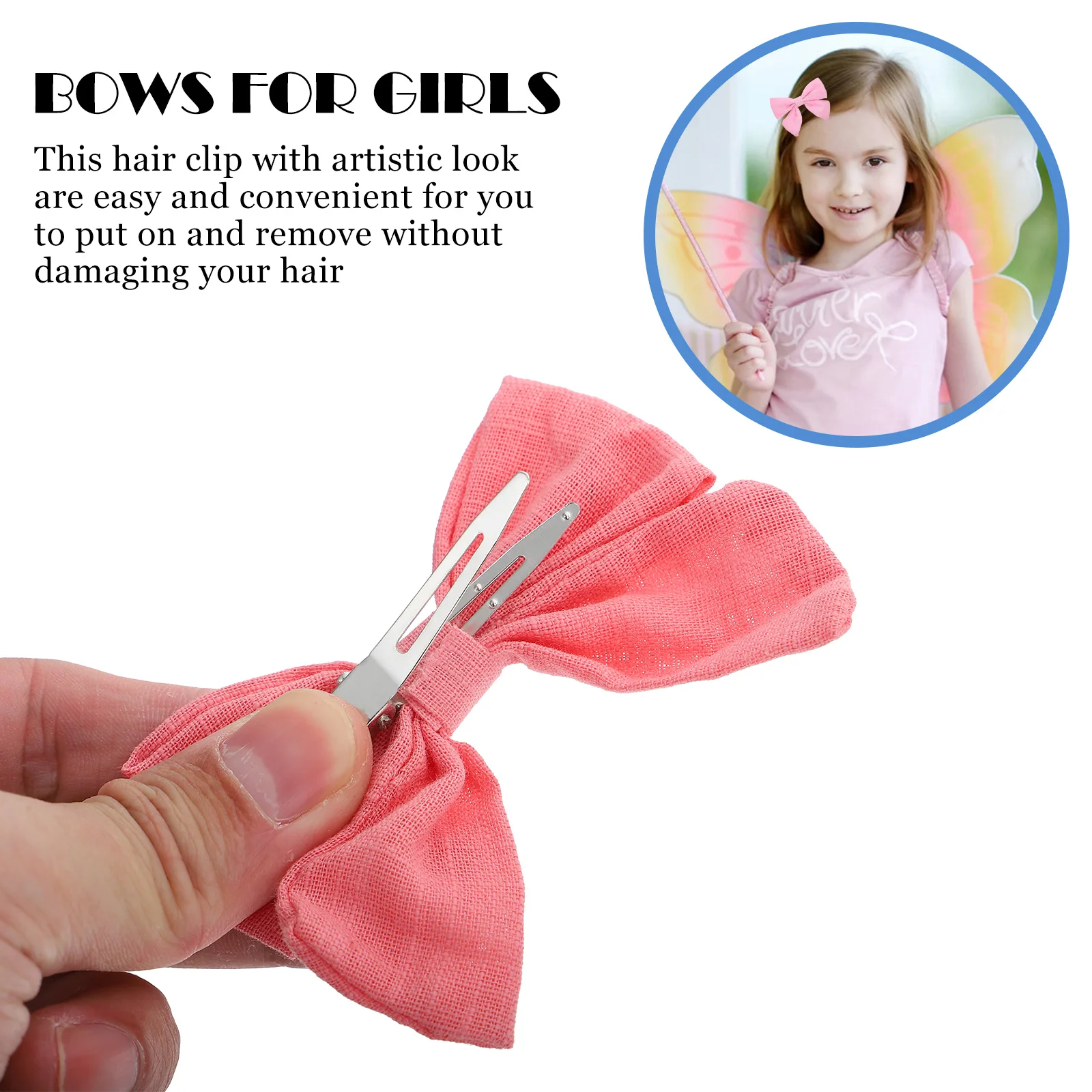 

10pcs Swallowtail Adjustable Position Easy Use Hair Accessories For Women Accessories Hair Bows Bows for Women Girls
