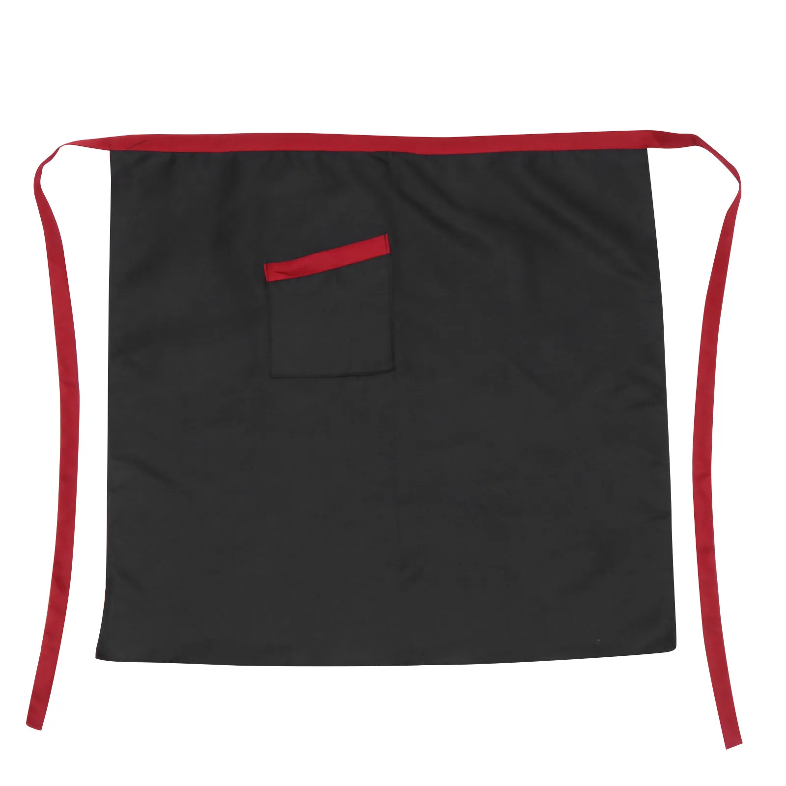 1Pcs Kitchen Half Apron Shrink-Proof Short Waist Pocket Suitable for Catering Staff Waiter Waitress Chef Workwear