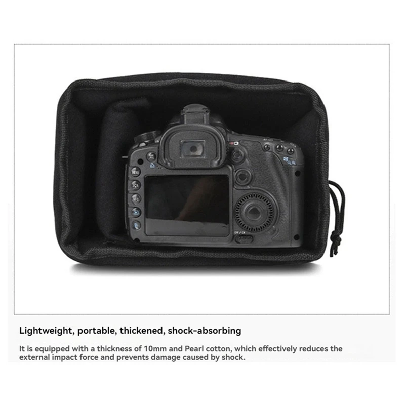 DSLR Camera Insert Bag For Nikon Sony Canon Fuji Shockproof Camera Case Portable Camera Lens Cas Partition Padded Bag