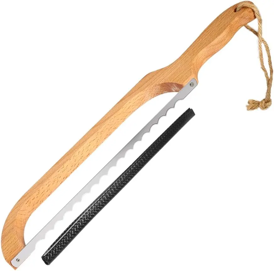 

Sourdough Bread Knife, 16" Premium Stainless Steel, Adjustable for Right or Left Hand