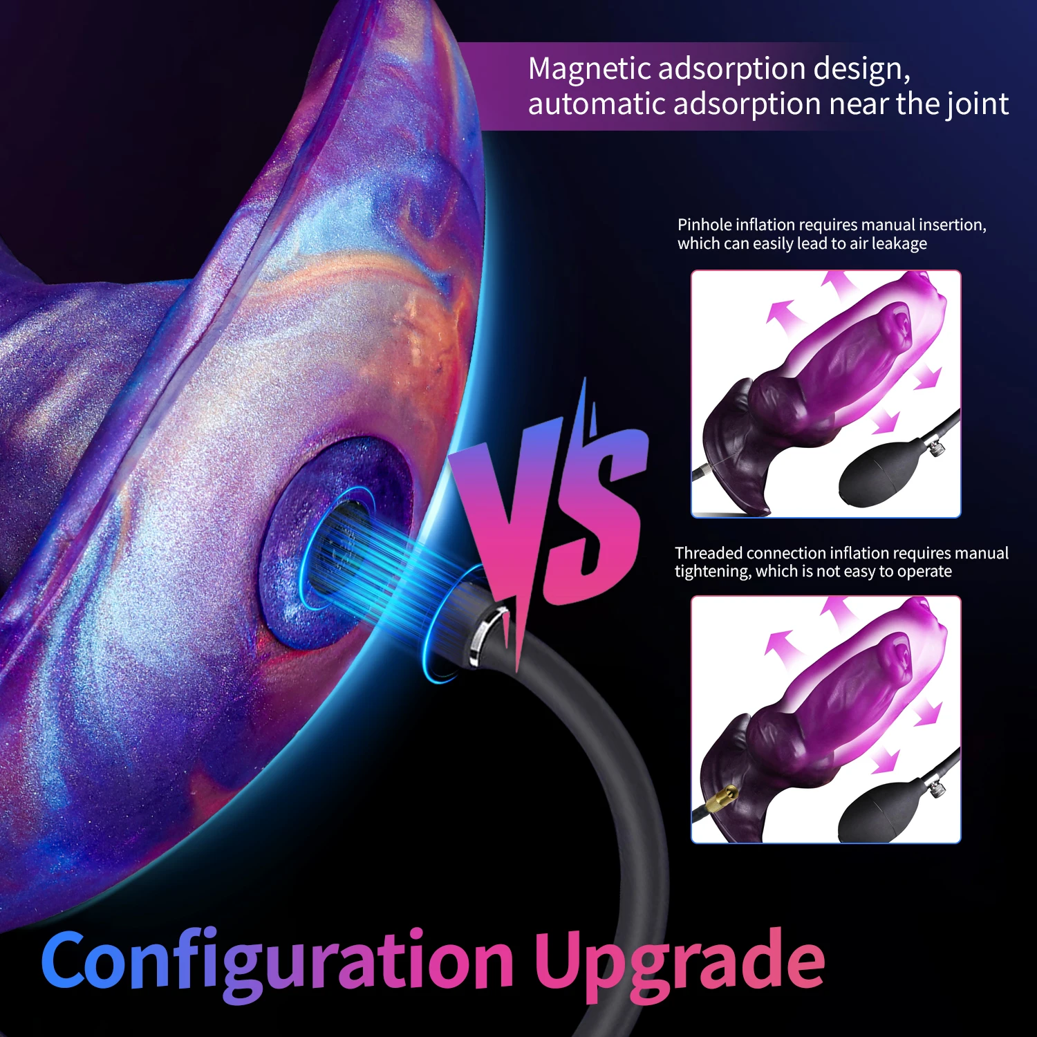 Magnetic Suction Inflatable Anal Plug Wearable Dildo Anus Dilator  Vaginal Masturbator Prostate Orgasm Massage For Adult Sex Toy - view 6