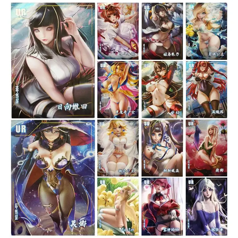 

Rare UR card Goddess Story Hinata Mona Anime characters Bronzing collection Christmas Birthday gifts Game cards Children's toys